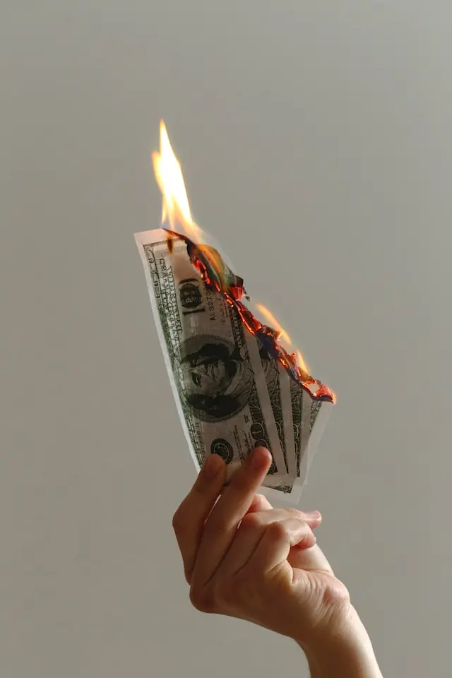 Burning your money