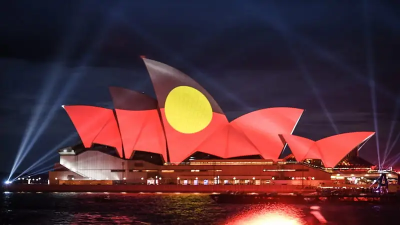 Indigenous Flag Sydney Opera House