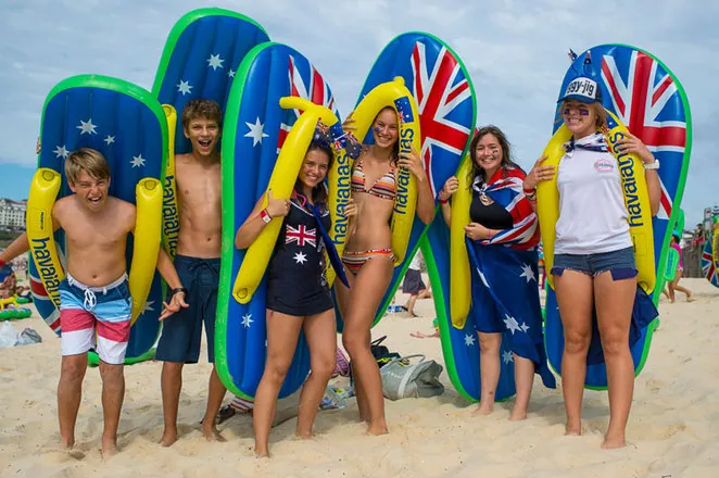 Australia Day Thong Challenge